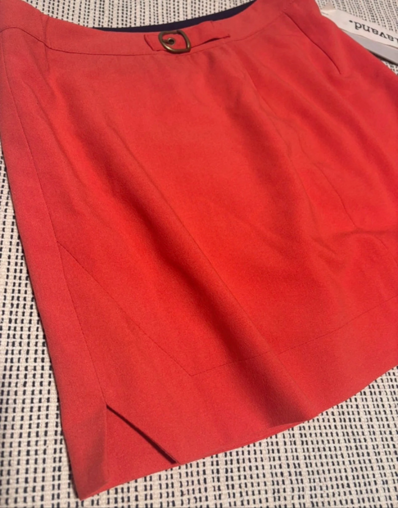 Lavand Mini Short Skirt M new tag coral red buckle – photo 2